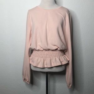 Who what wear light pink blouse size medium